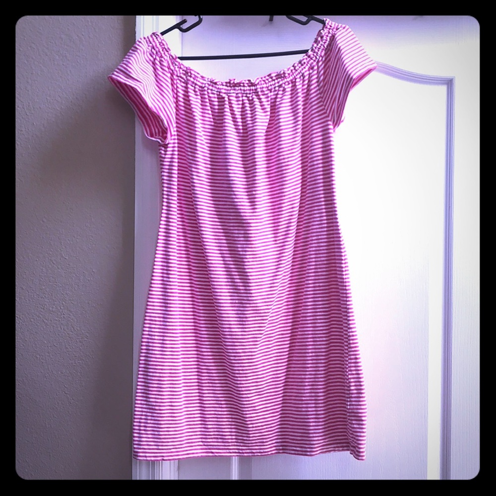 Vineyard Vines Off the Shoulder slub Knit Dress